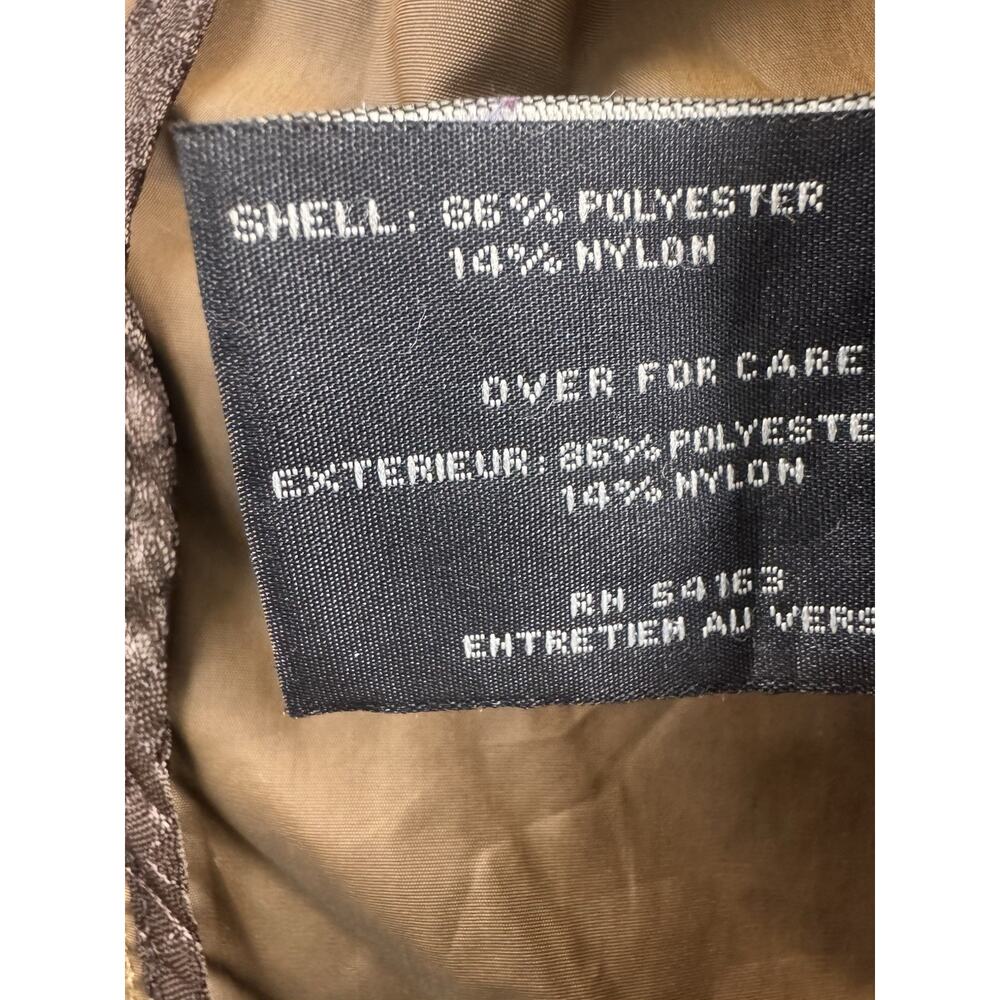 Cole Haan Women’s Taupe Hooded Raincoat Lightweight Mock Neck Jacket XL - Picture 16 of 16